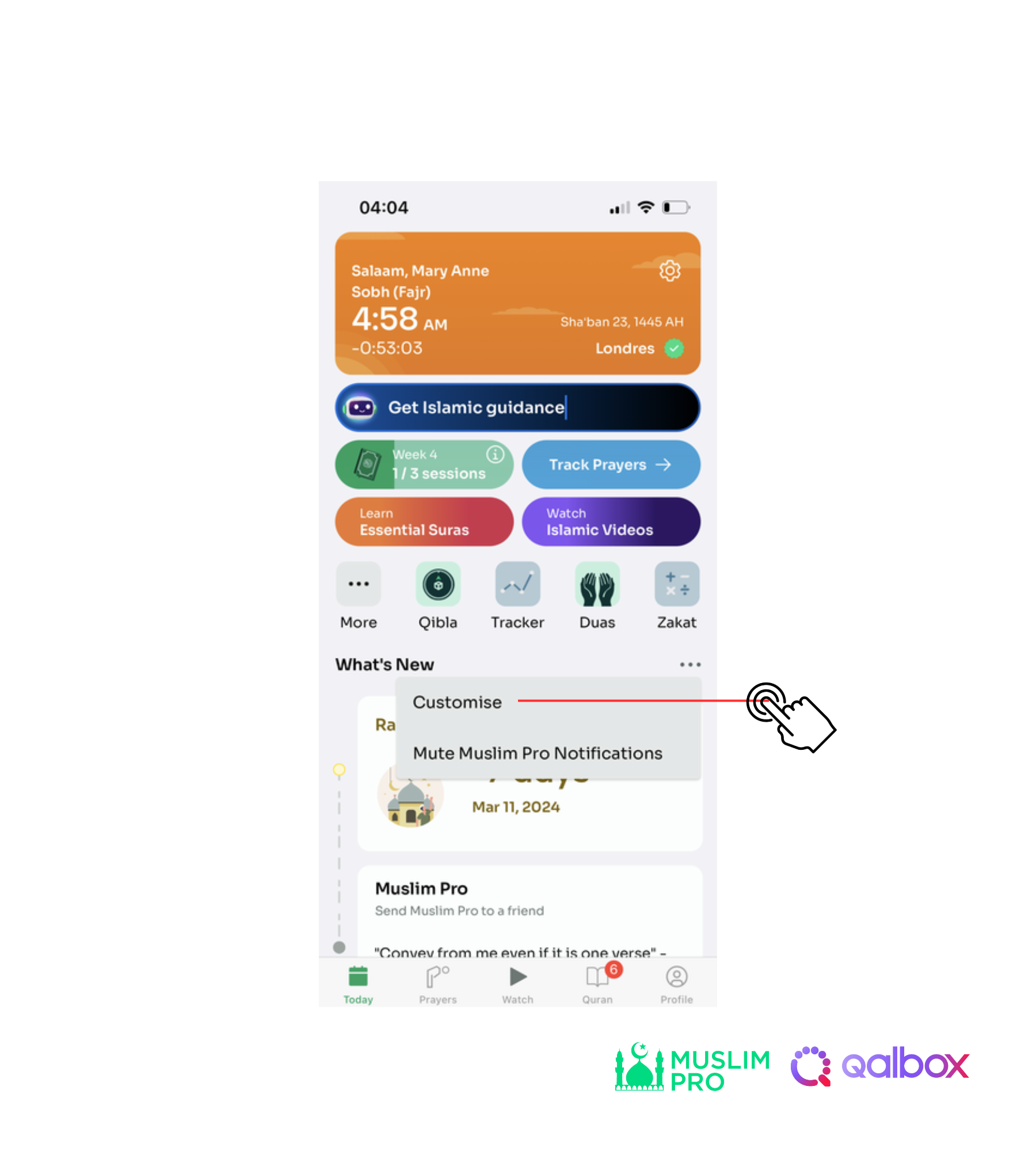 How to Customise the Timeline in Muslim Pro App – Muslim Pro & Qalbox -  Help Center