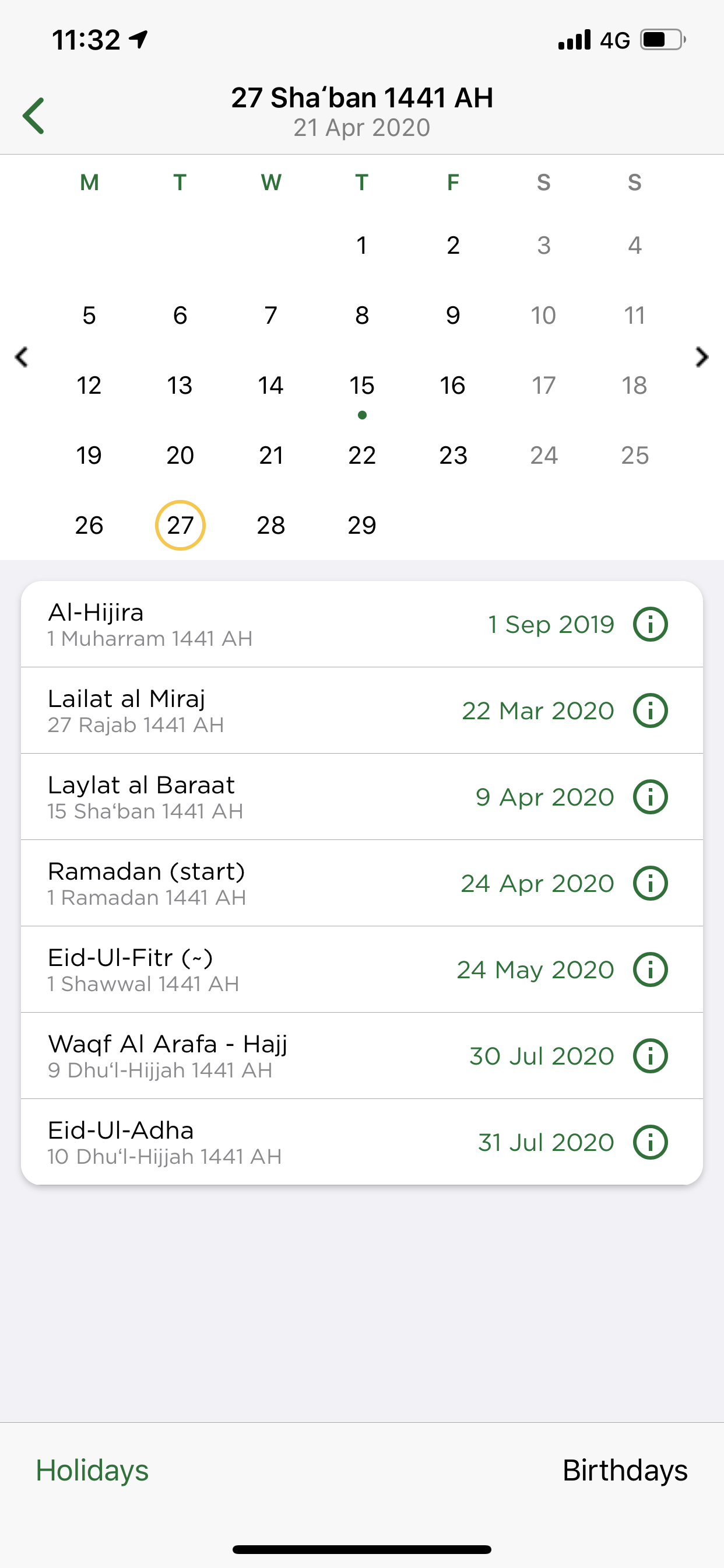 arabic calendar today date