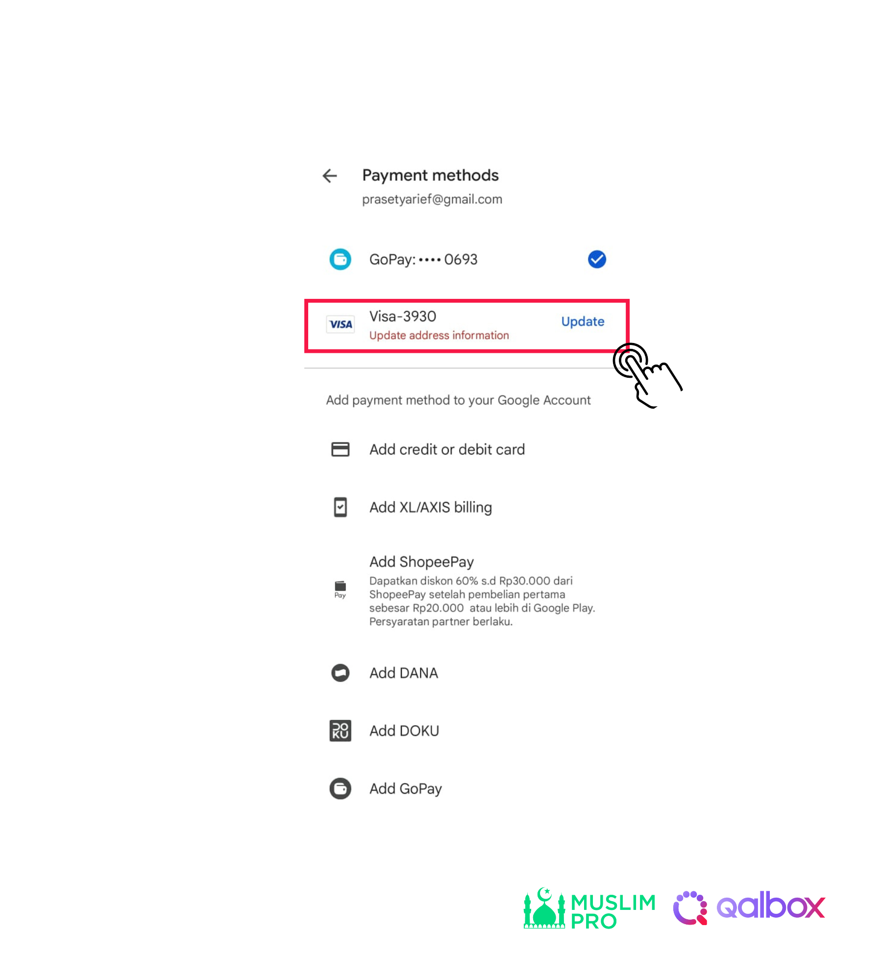 I’m already logged in to Muslim Pro app, how do I upgrade my account to Premium to have full access to Qalbox.png