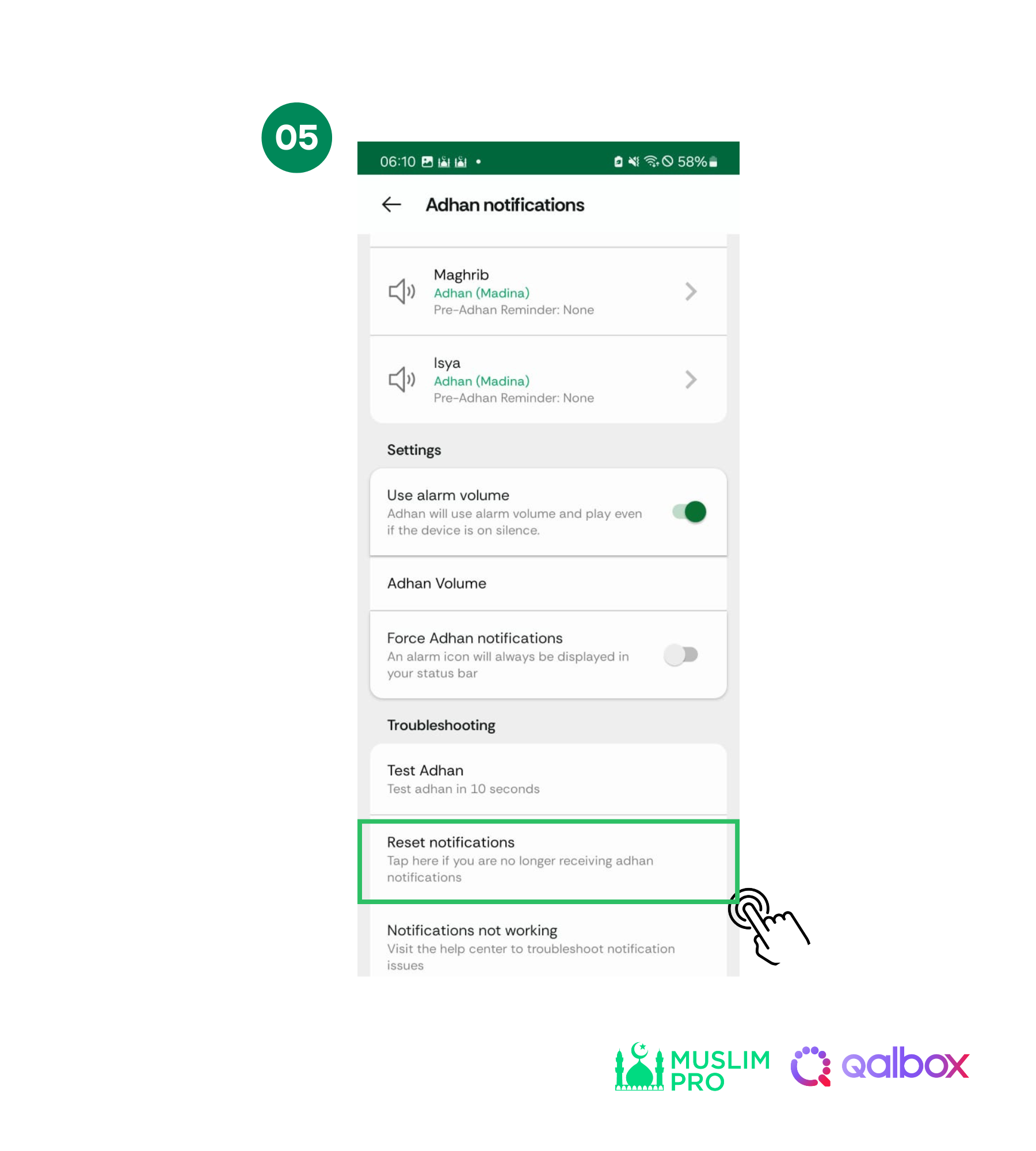 How to troubleshoot adhan issue on Android device (5).png