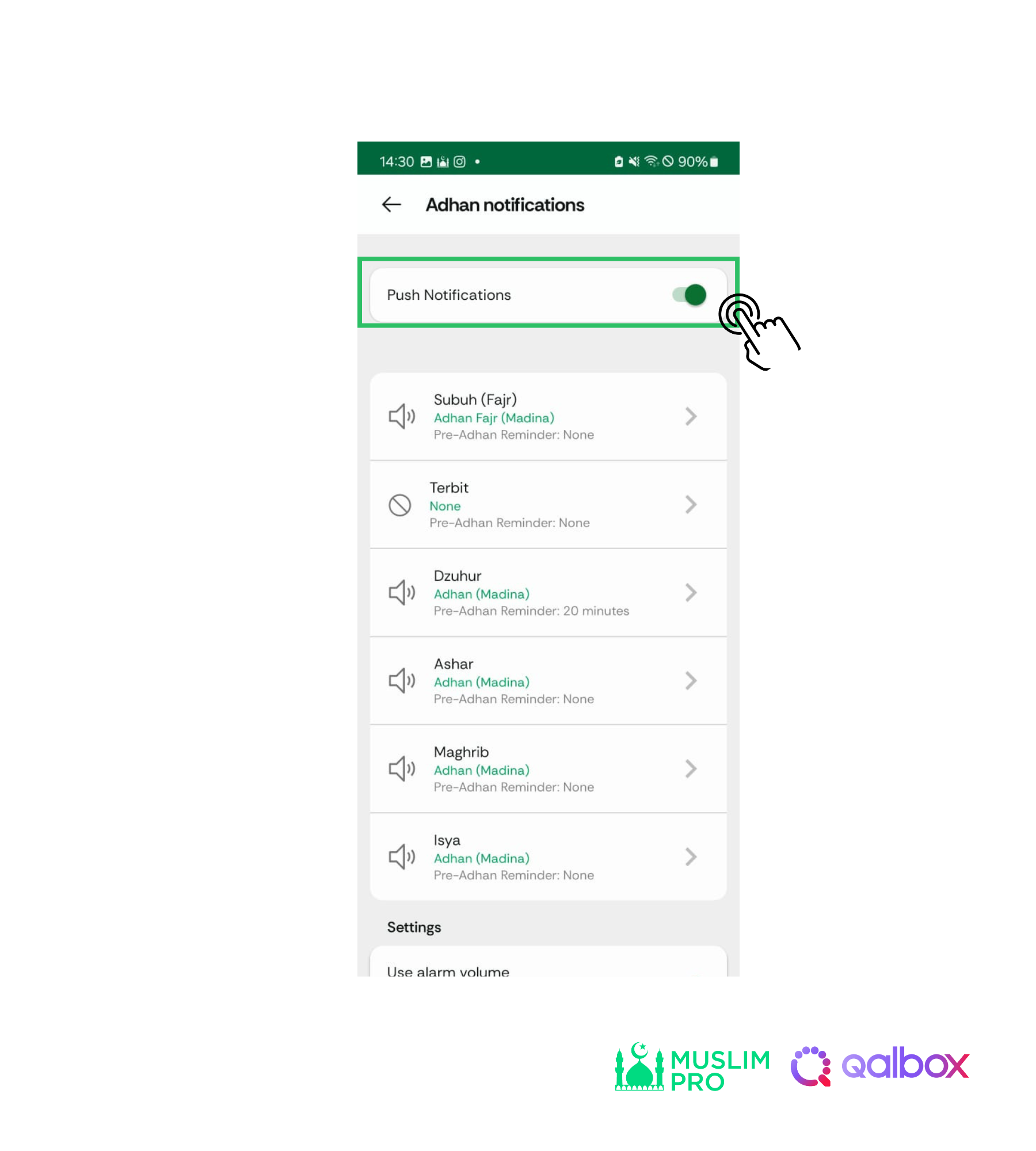 How to troubleshoot adhan issue on Android device.png