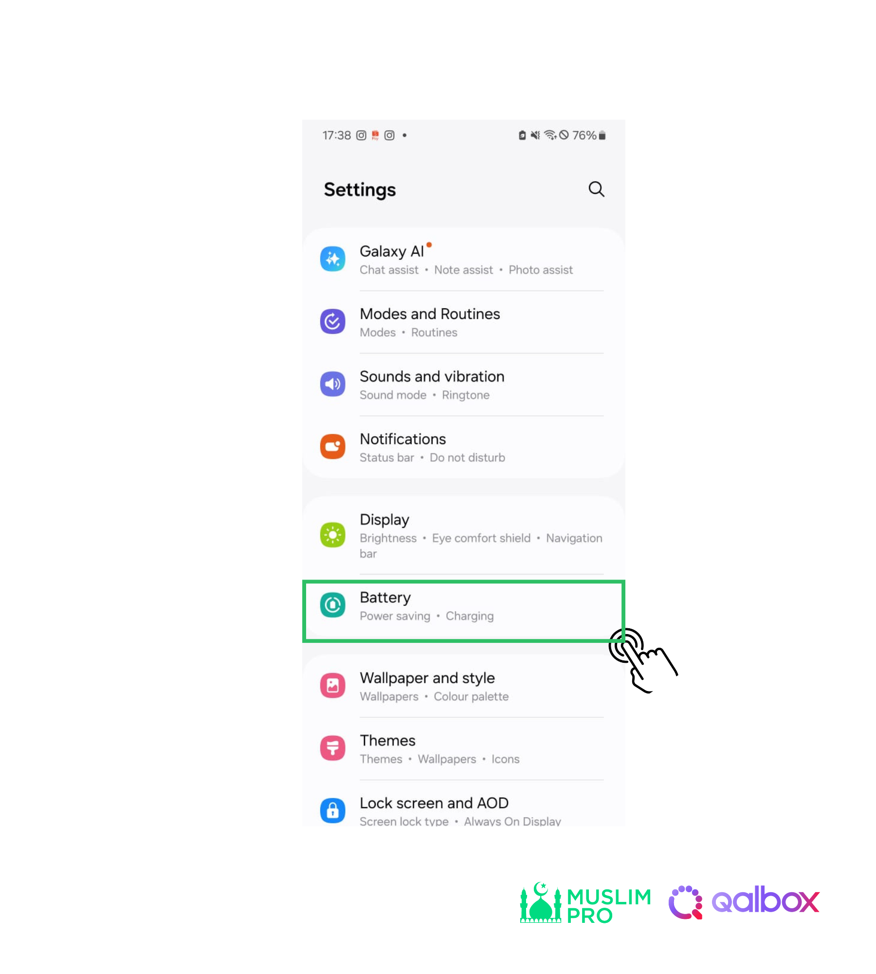 The adhan notifications are not working (Samsung) (6).png
