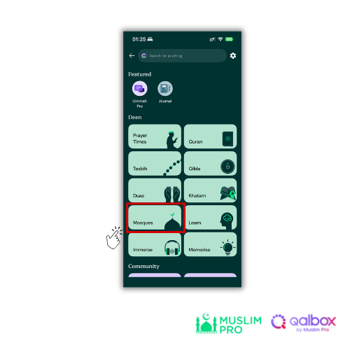 Mosques & Halal restaurant in Muslim Pro app (2).png