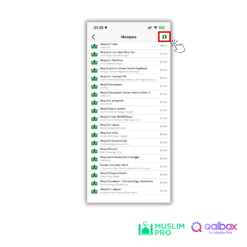 Mosques & Halal restaurant in Muslim Pro app (3).png