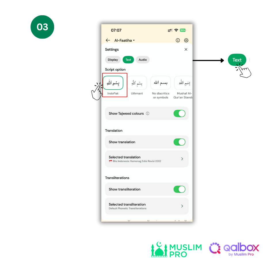 How to change Arabic text for Quran (3).png