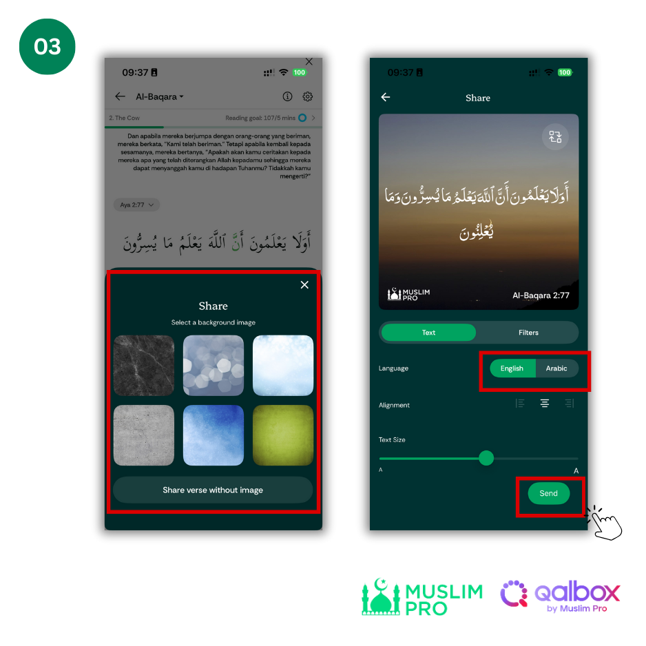 How to activate the coloured Tajweed for Quran (3).png
